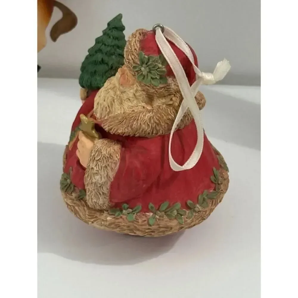 3 Santa Claus Ornaments Hallmark 1991 and 1997 Cowboy Bucking Reindeer